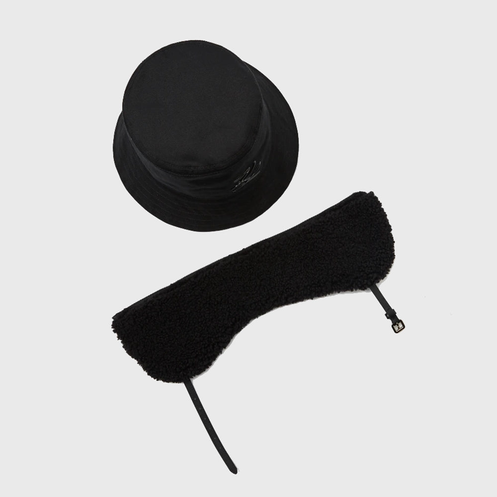 KARL LAGERFELD K/AUTOGRAPH BUCKET HAT