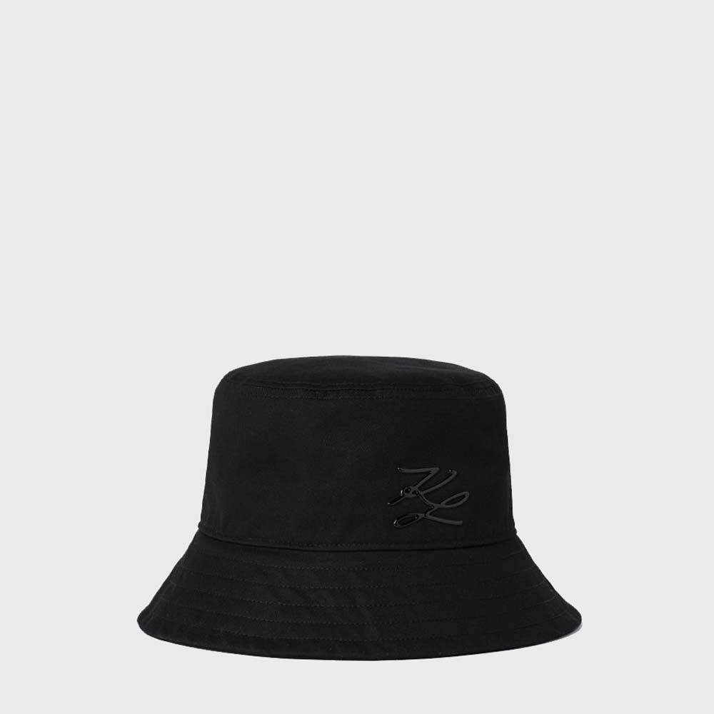 KARL LAGERFELD K/AUTOGRAPH BUCKET HAT