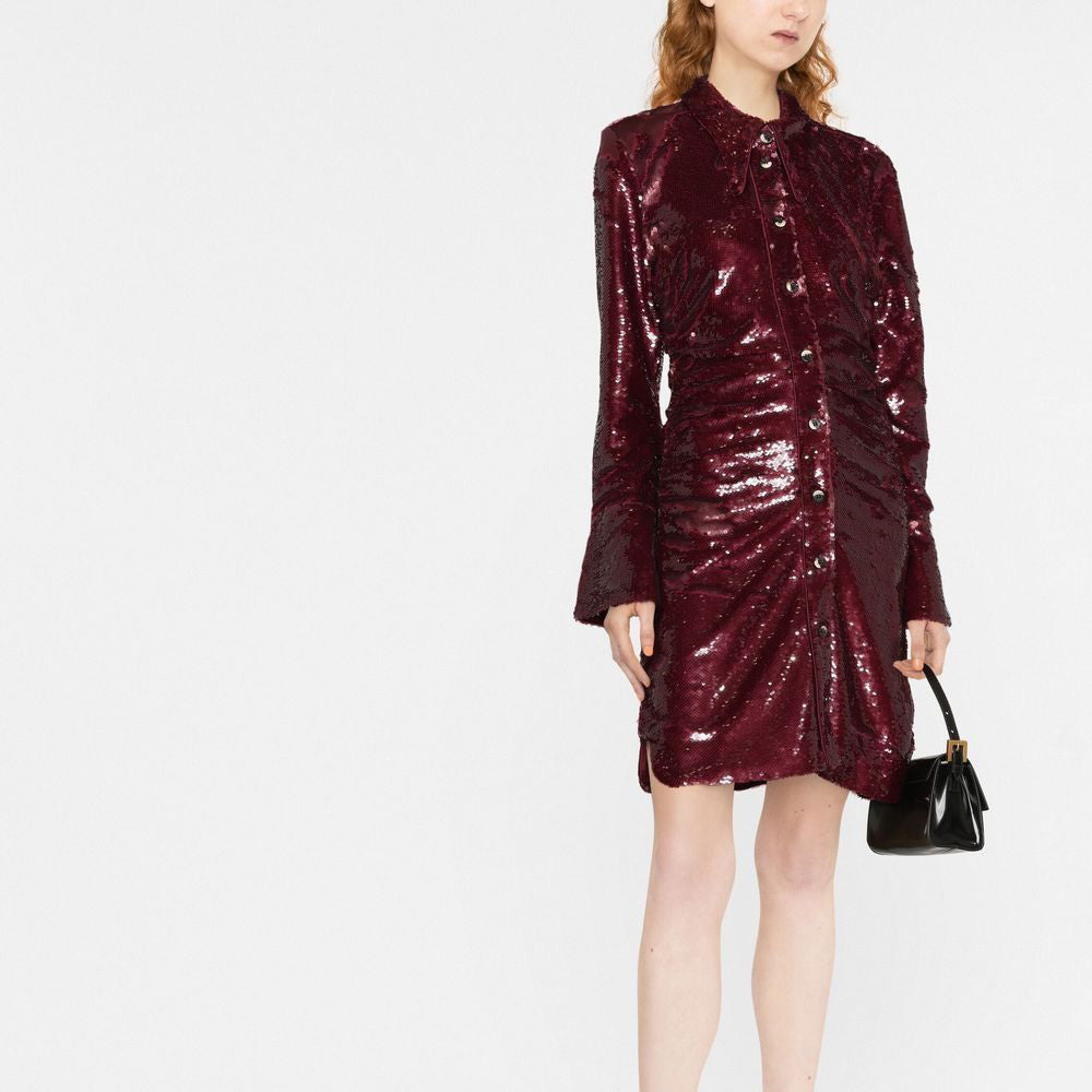 GANNI SEQUINS SHIRT DRESS