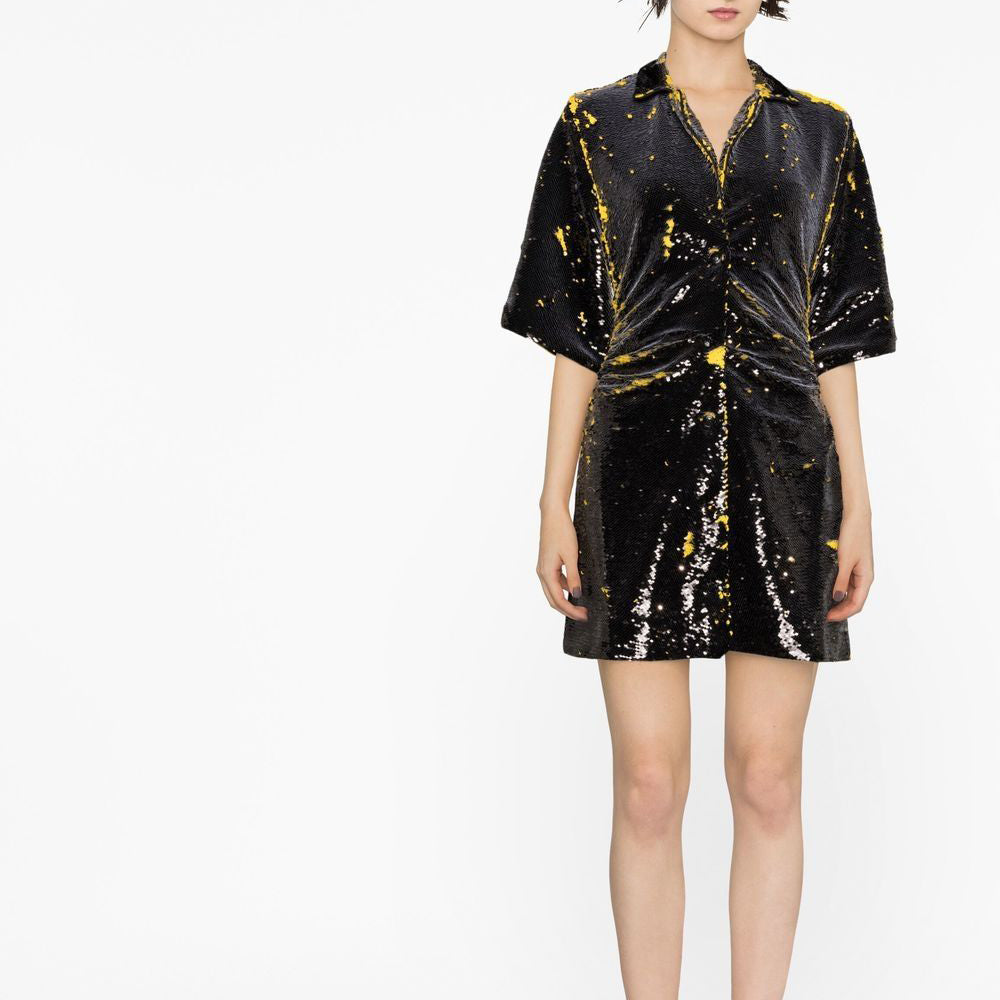 GANNI SEQUINS BLAZER MINI DRESS