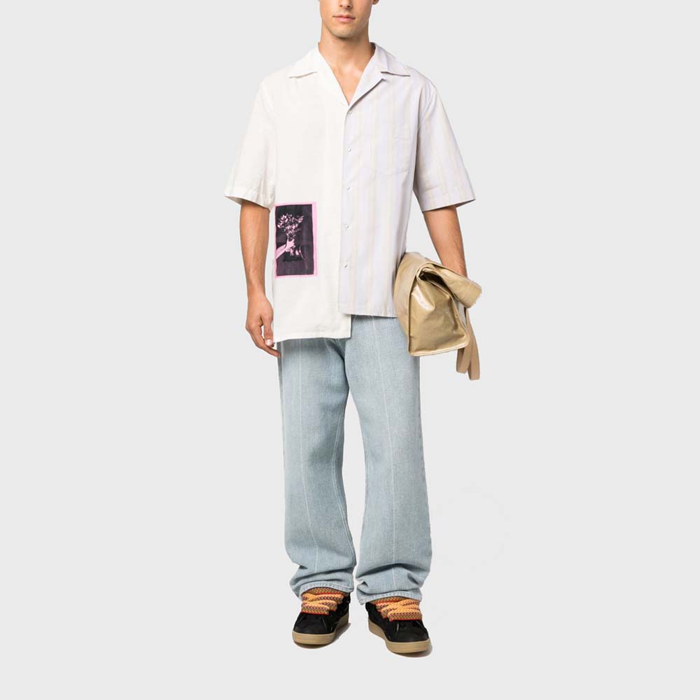 LANVIN ST SLEEVES ARTWORK ASYMETRIC