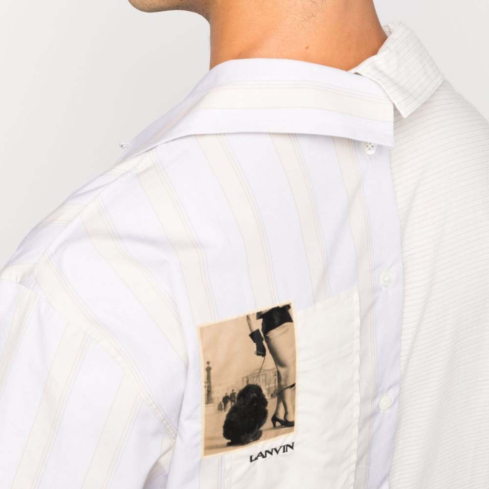 LANVIN ST SLEEVES ARTWORK ASYMETRIC