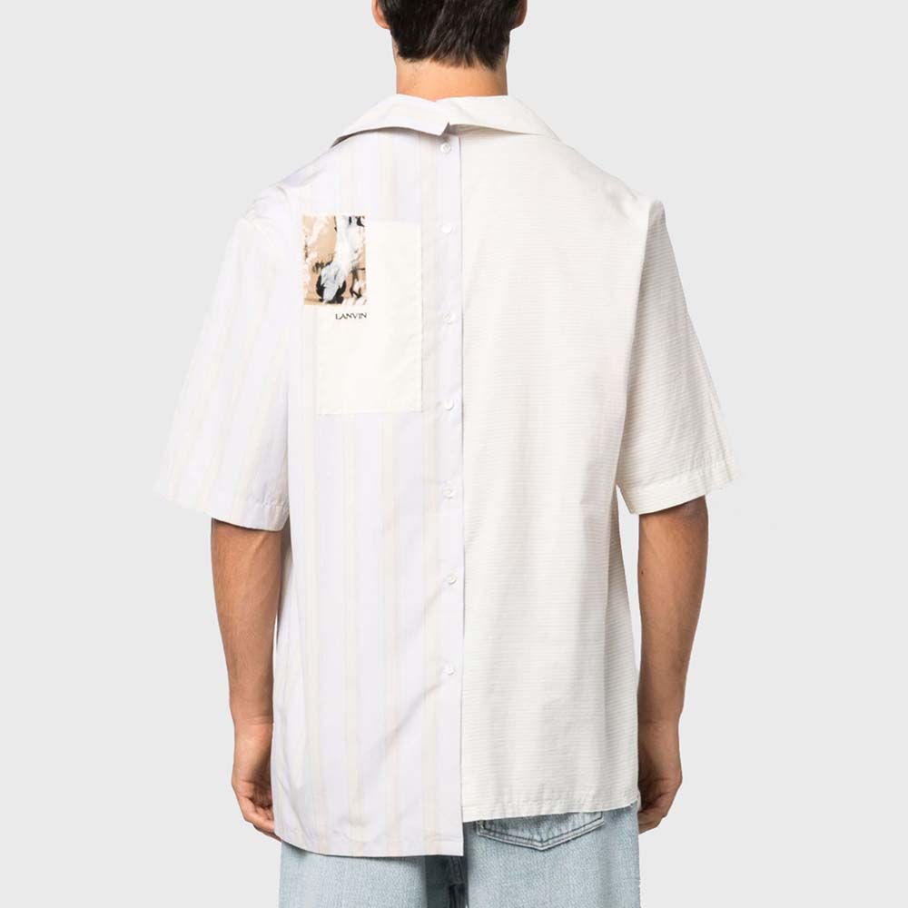 LANVIN ST SLEEVES ARTWORK ASYMETRIC