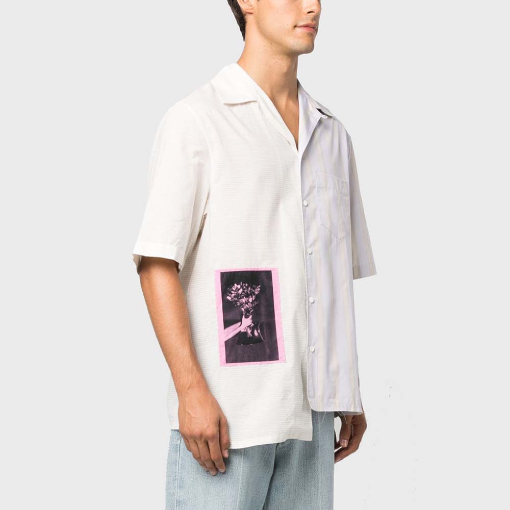 LANVIN ST SLEEVES ARTWORK ASYMETRIC