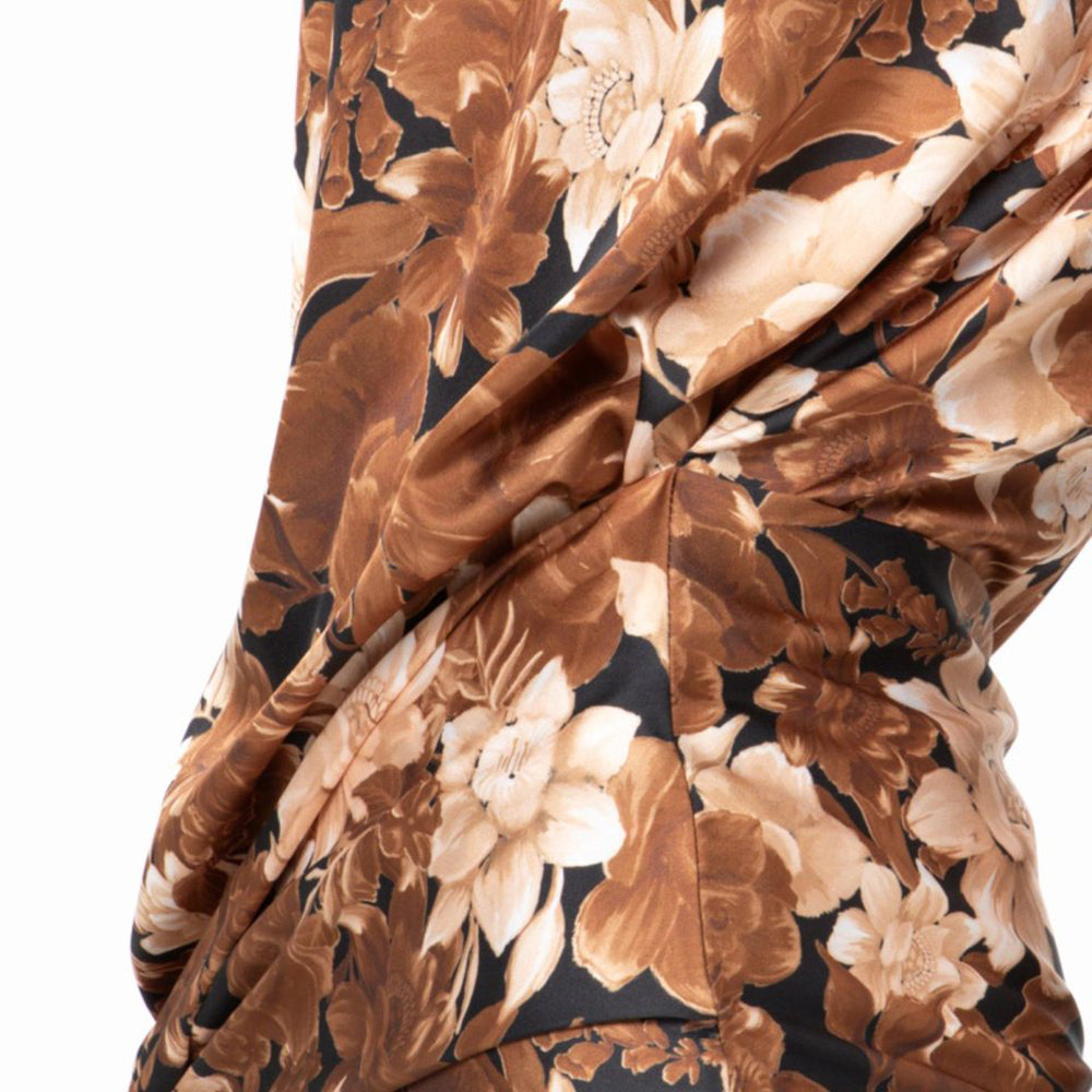 MINI WRAP TIE DETAIL DRESS