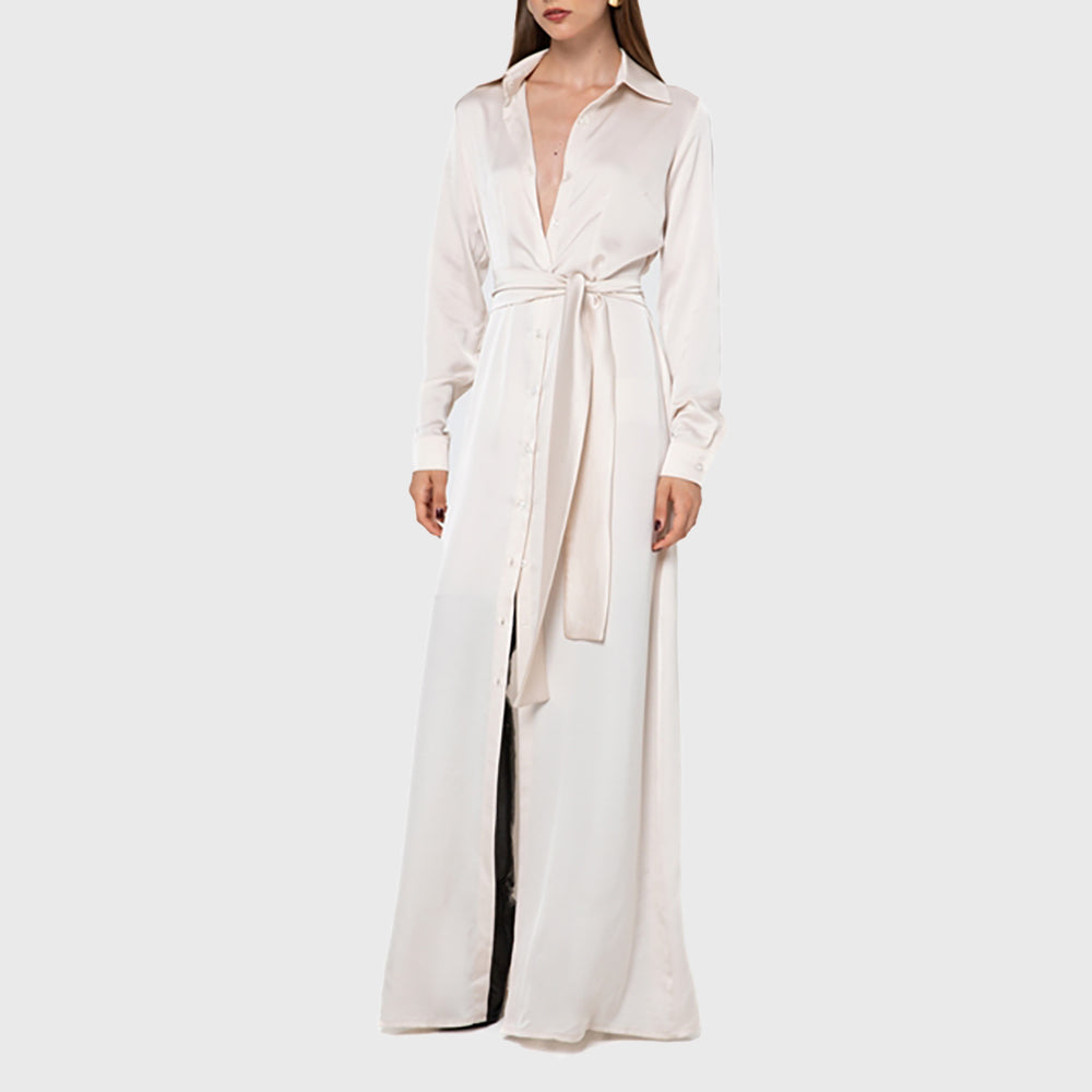 PORCELAIN WHITE SEMIZIE DRESS