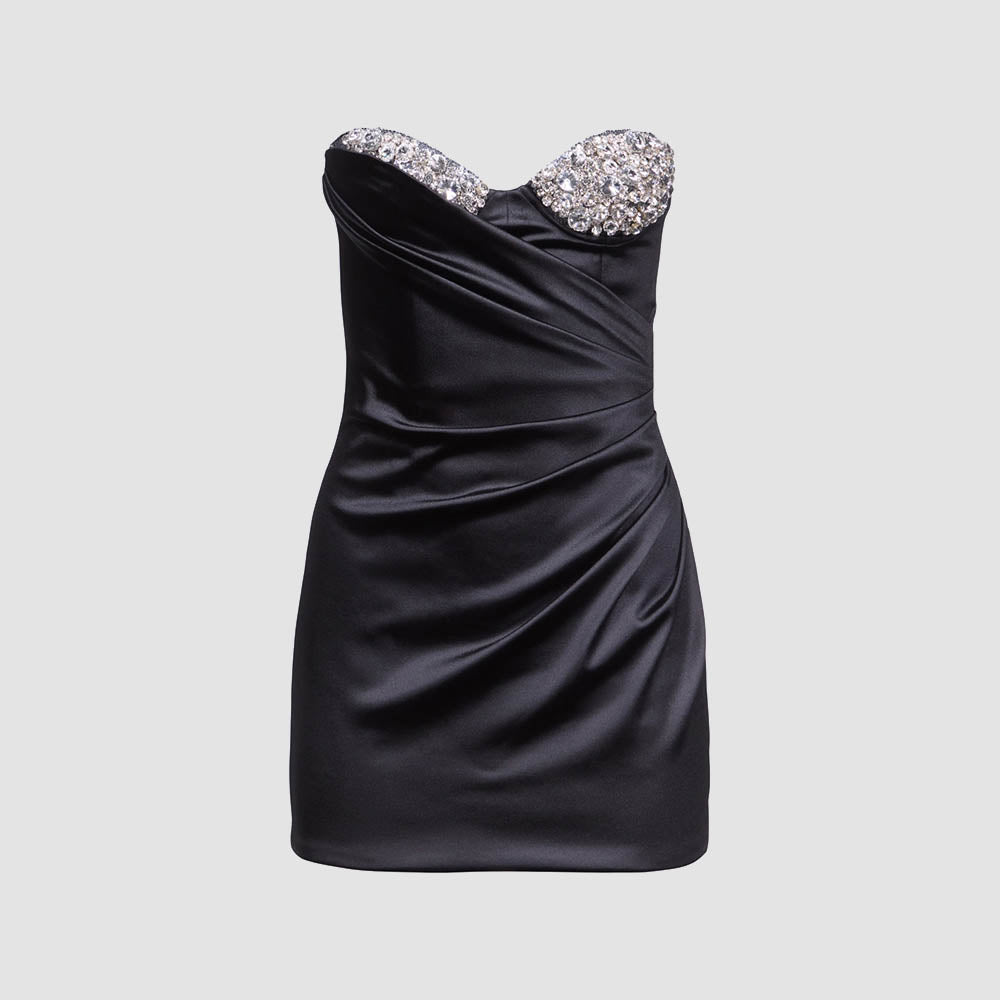 EMBR CRYSTAL MINI DRESS