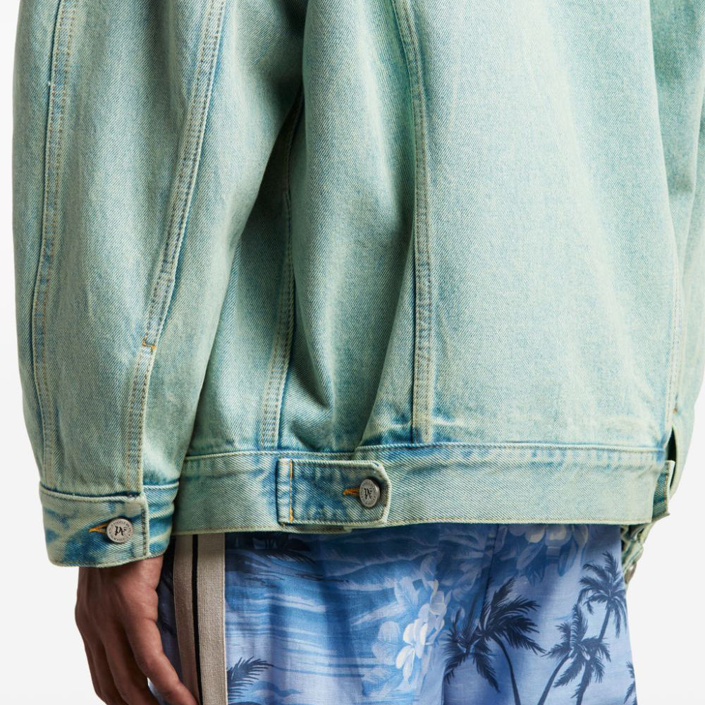 OVERDYE LOGO LOOSE DENIM JKT