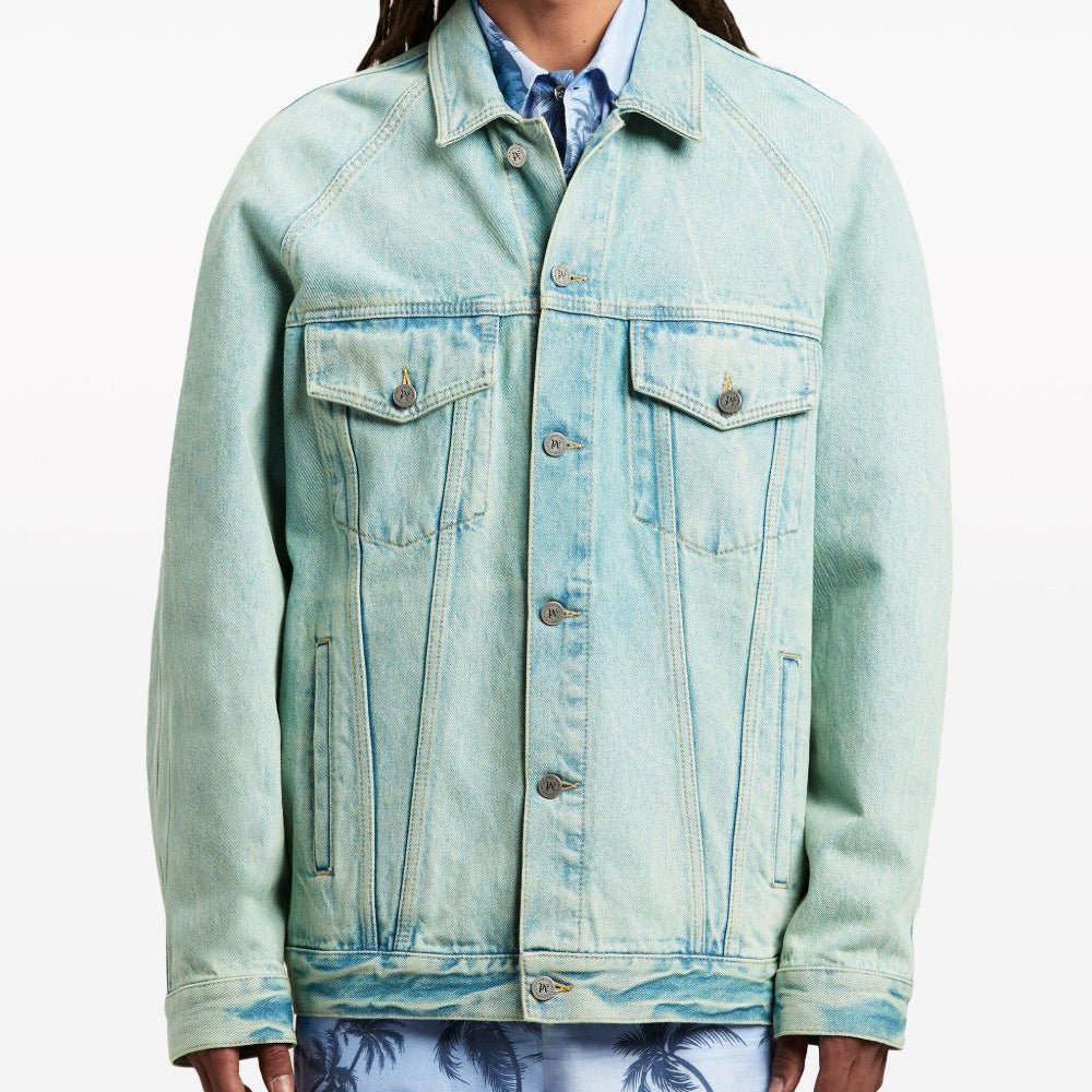 OVERDYE LOGO LOOSE DENIM JKT