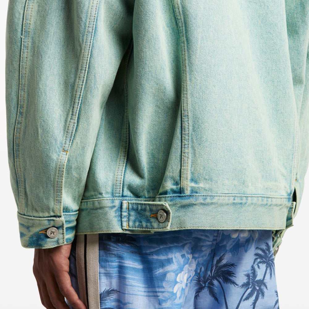 OVERDYE LOGO LOOSE DENIM JKT