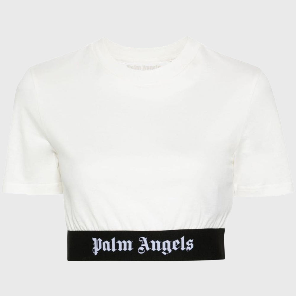 LOGO TAPE CROP TEE