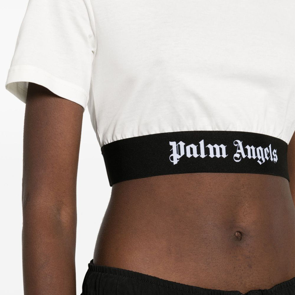 LOGO TAPE CROP TEE
