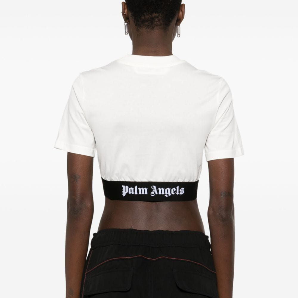LOGO TAPE CROP TEE