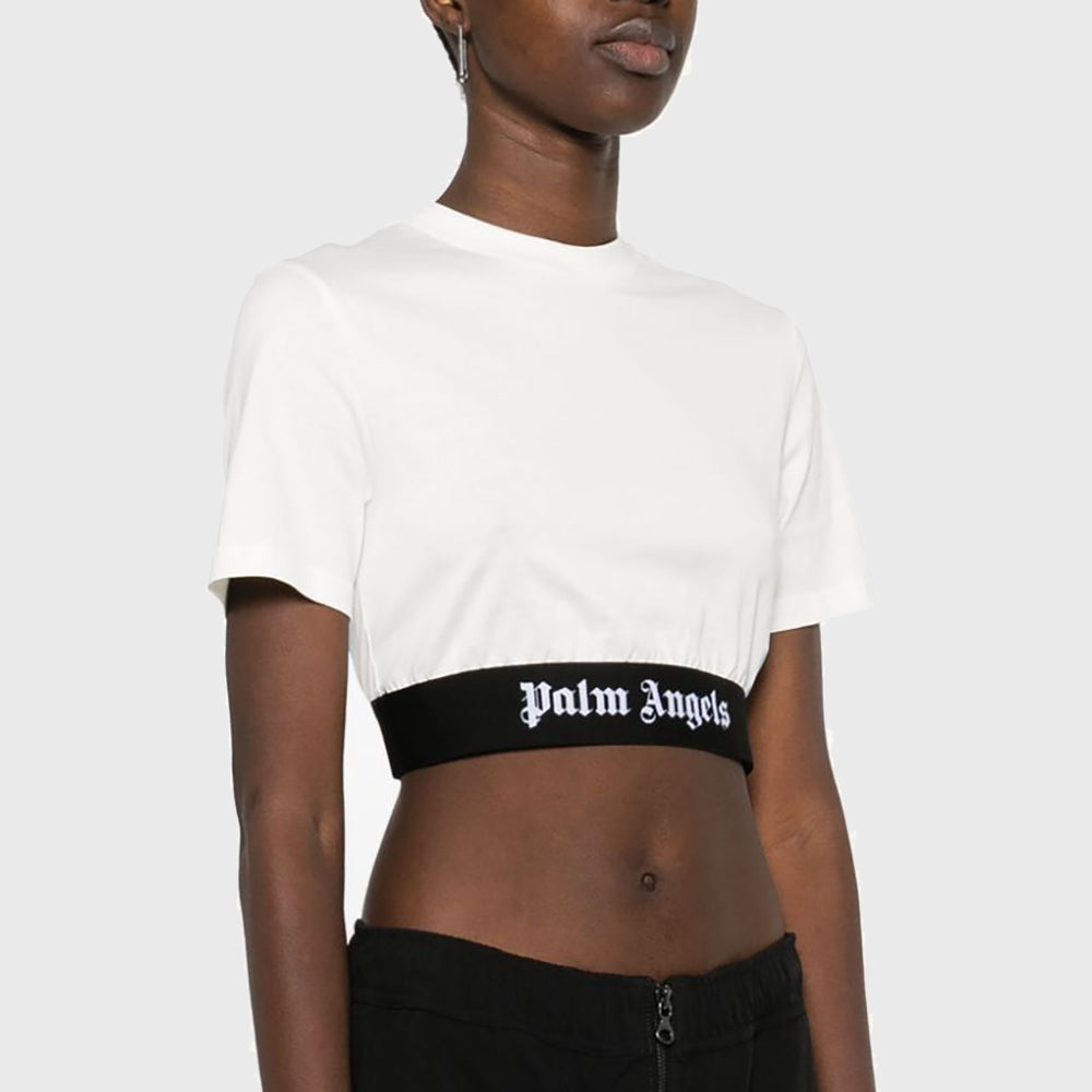 LOGO TAPE CROP TEE