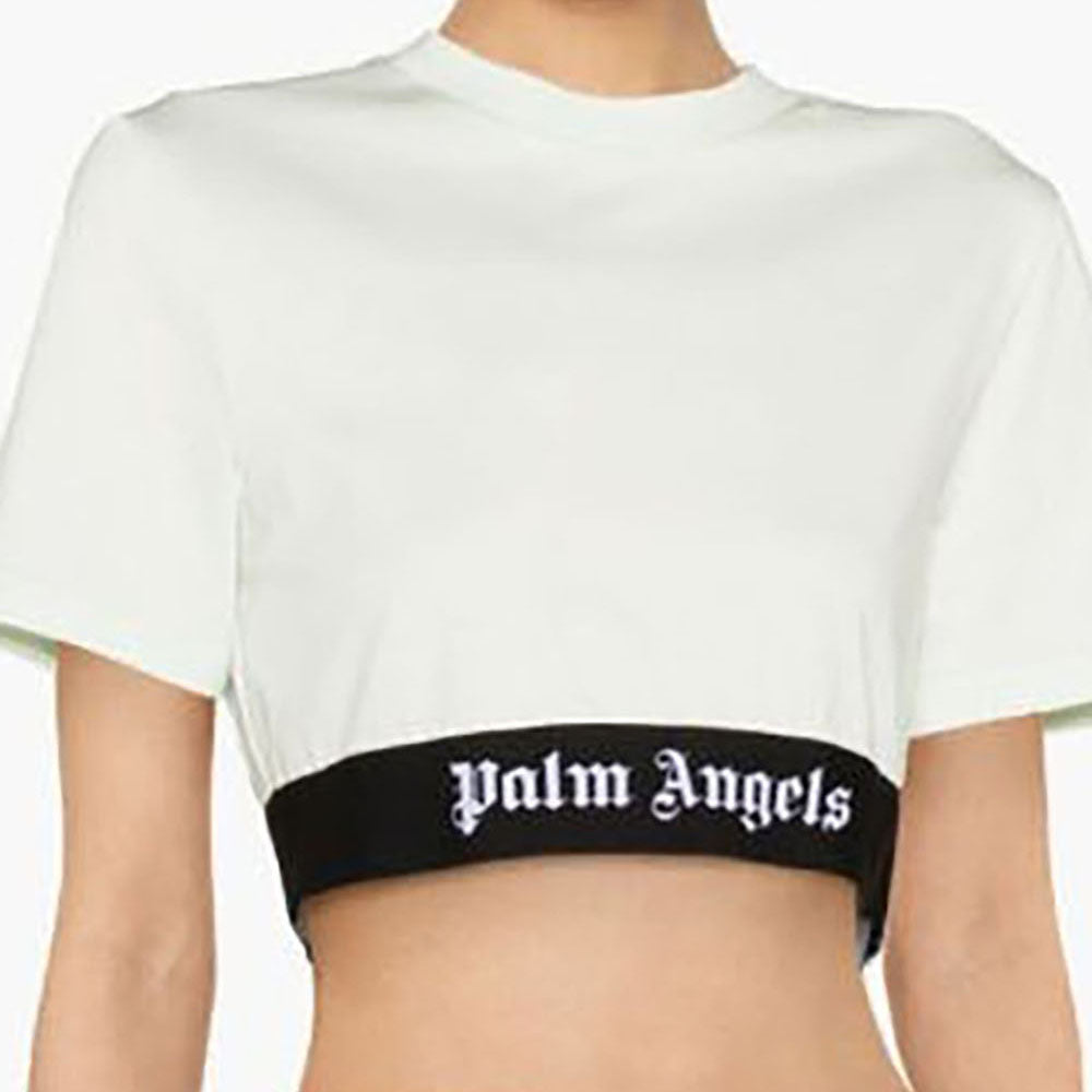 LOGO TAPE CROP TEE