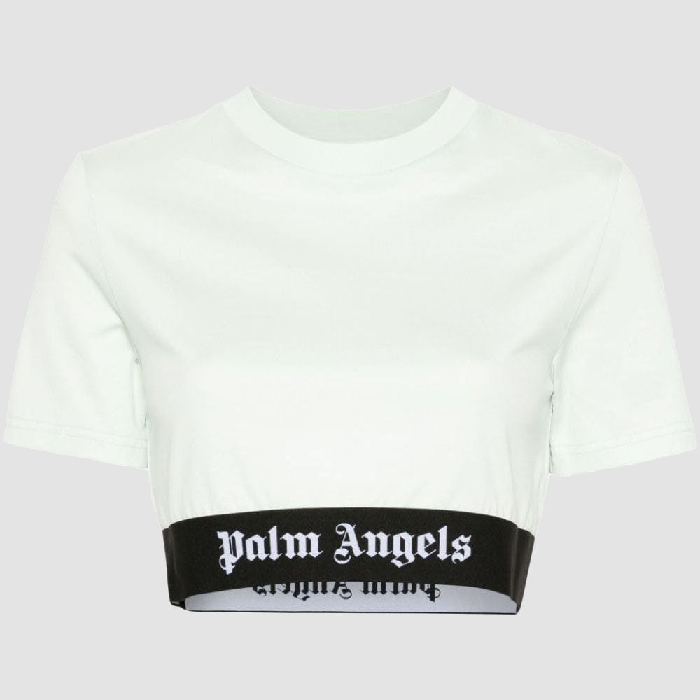 LOGO TAPE CROP TEE
