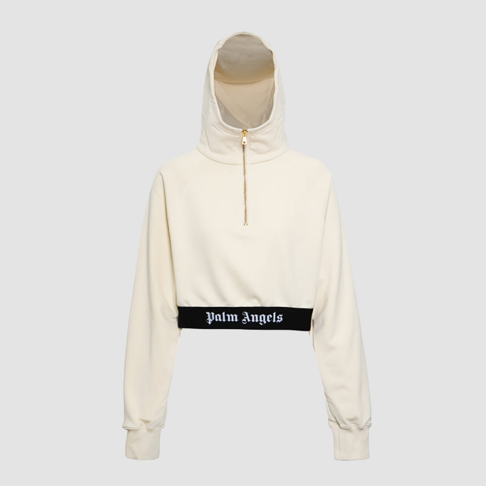 LOGO TAPE ZIPPED HOODY