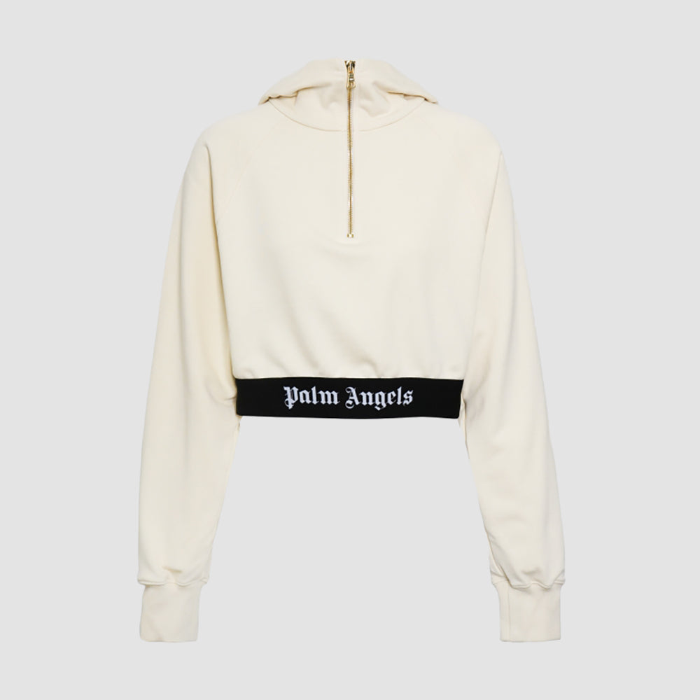 LOGO TAPE ZIPPED HOODY