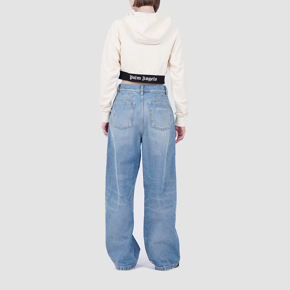 LOGO TAPE ZIPPED HOODY