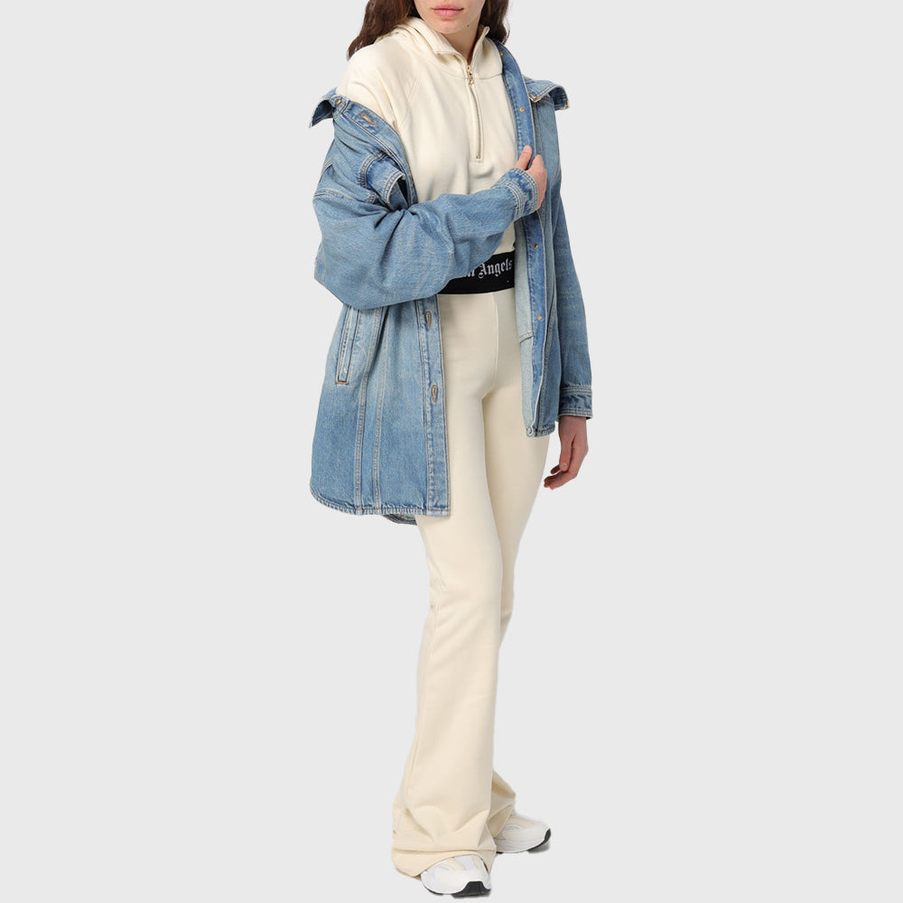 LOGO TAPE ZIPPED HOODY