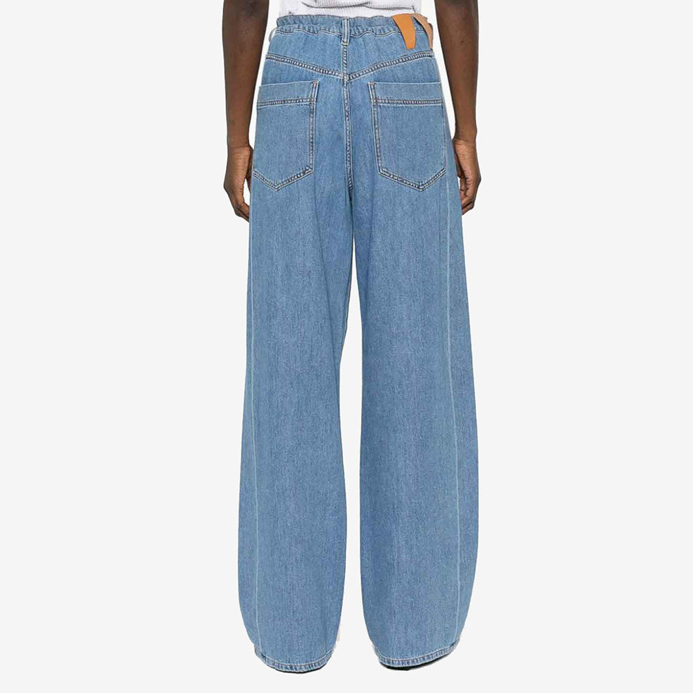 DARK PARK IRIS-TENCEL PAPER BAG PANTS