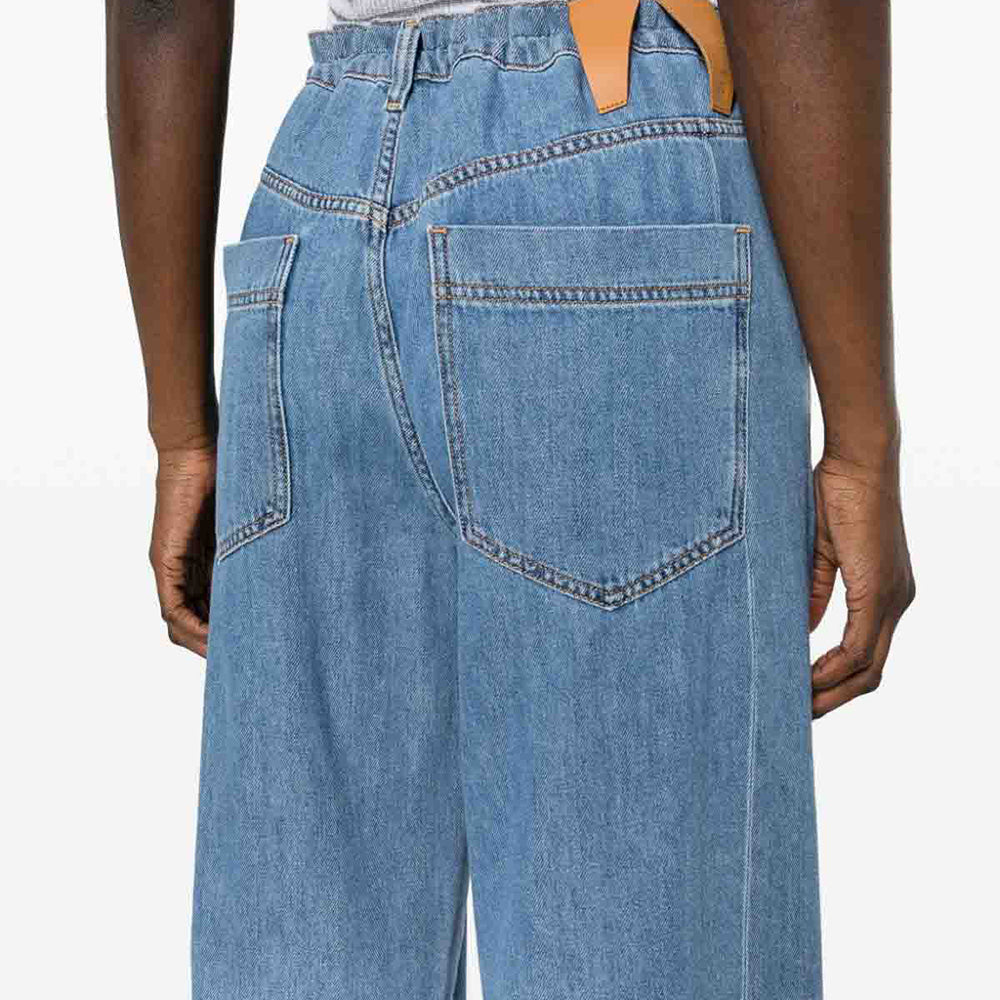 DARK PARK IRIS-TENCEL PAPER BAG PANTS