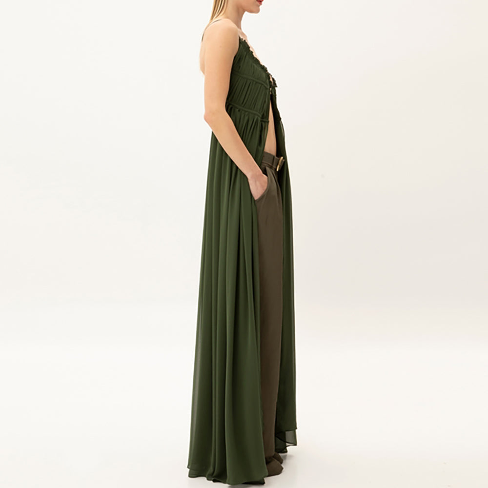 CHRYSALIS KHAKI L DRESS
