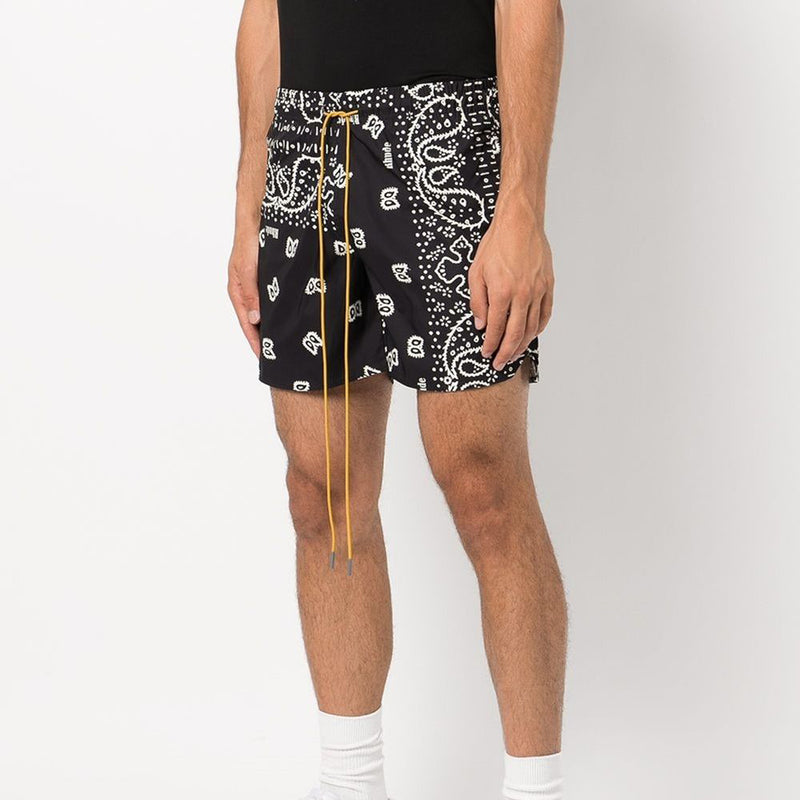 RHUDE BANDANA PRINT SWIM SHORT