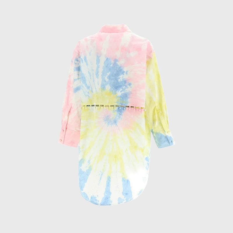 TIE DYE BUTTONS DETAIL SHIRT