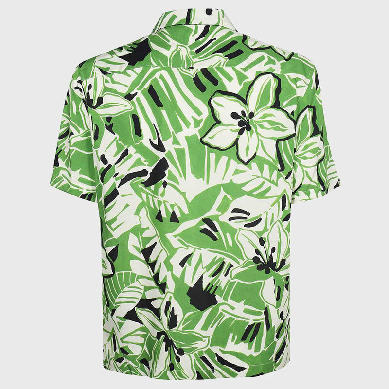 MACRO HIBISCUS BOWLING SHIRT