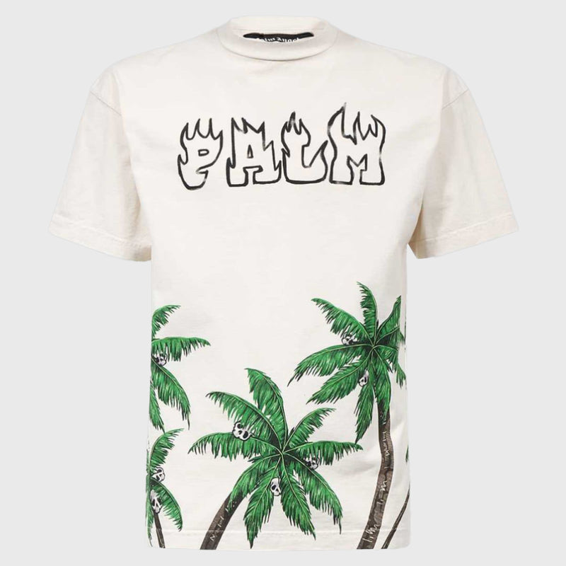 PALMS&SKULL VINT TEE