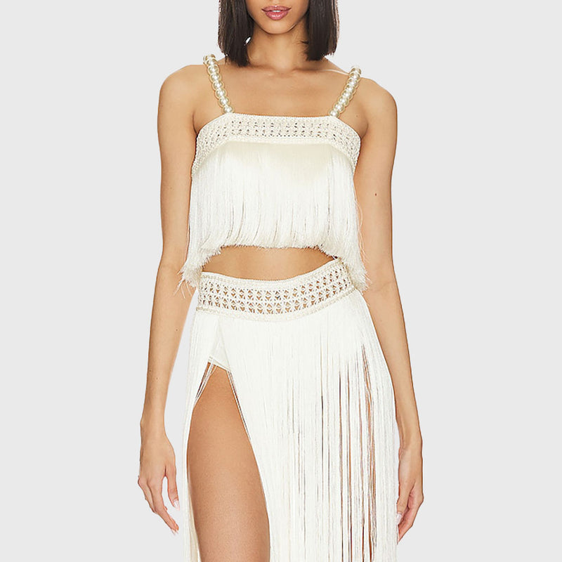 FRINGE CROPPED TOP