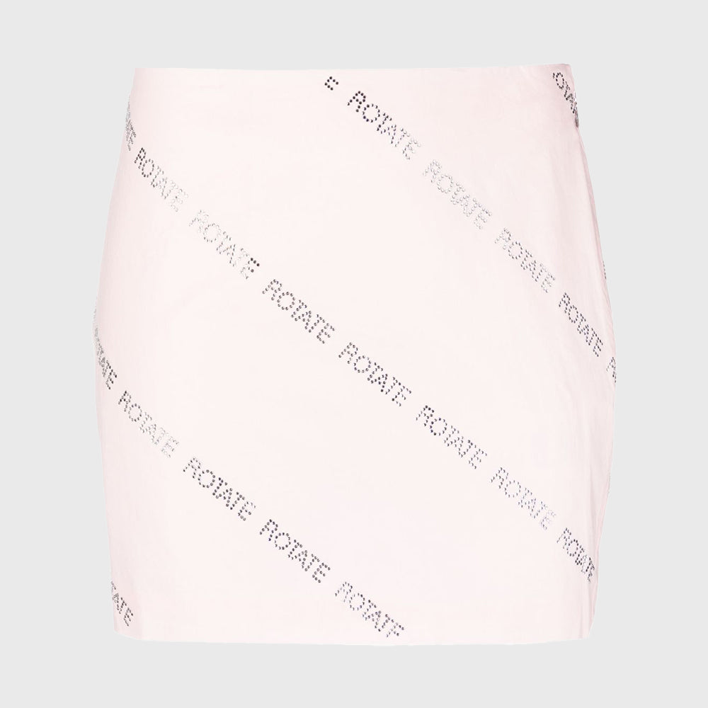 ROTATE CRYSTAL POPLIN MINI SKIRT