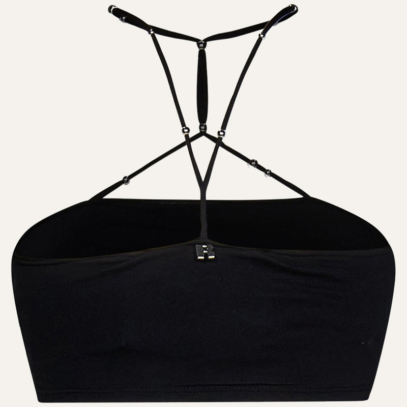 ROTATE LIGHT JERSEY CROPPED TOP