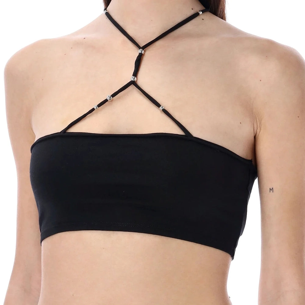 ROTATE LIGHT JERSEY CROPPED TOP