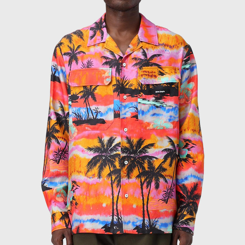 PSYCHEDELIC PALMS SHIRT L/S