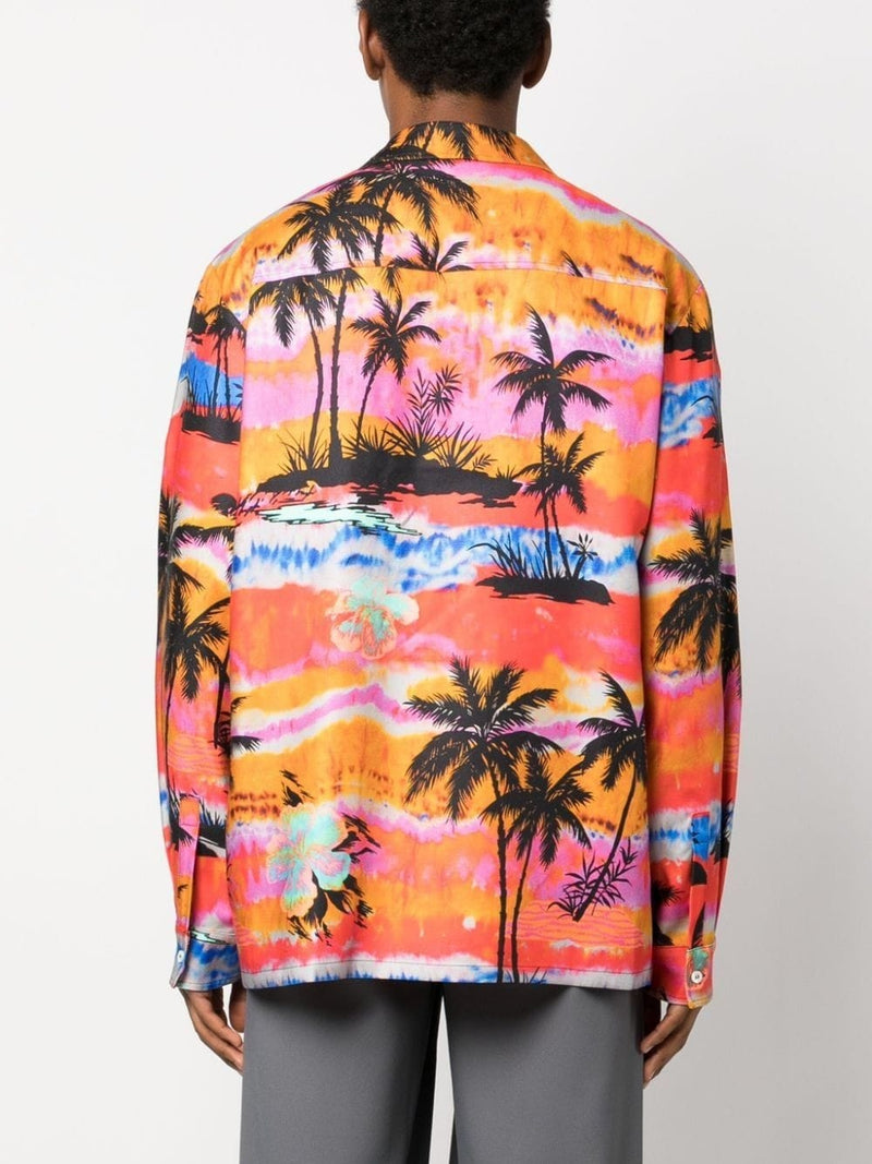 PSYCHEDELIC PALMS SHIRT L/S