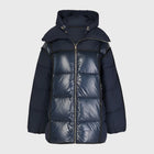 GANNI MIX PUFFER MIDI JACKET