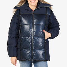 GANNI MIX PUFFER MIDI JACKET