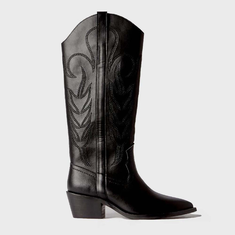 CORINA COWBOY BOOTS BLACK