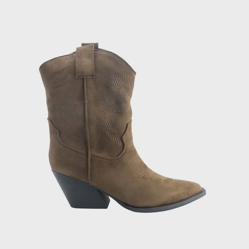 CORINA HEELD BOOTS MARRON