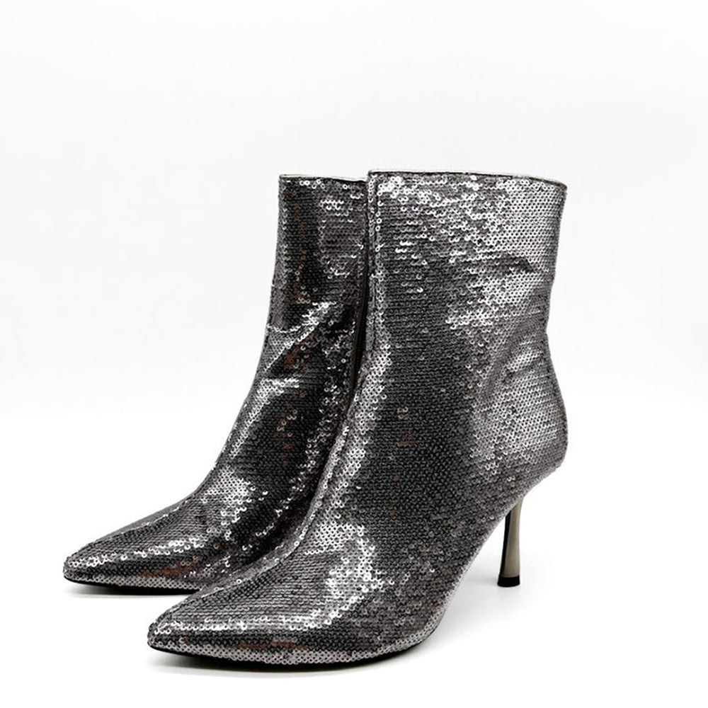 CORINA BOOTS SILVER