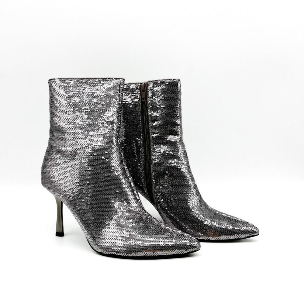 CORINA BOOTS SILVER