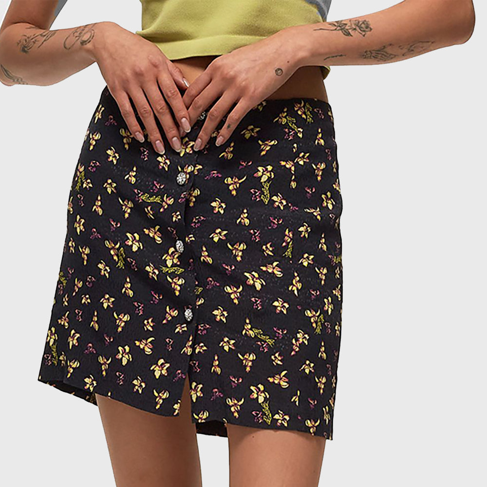 ROTATE JACQUARD MINI SKIRT