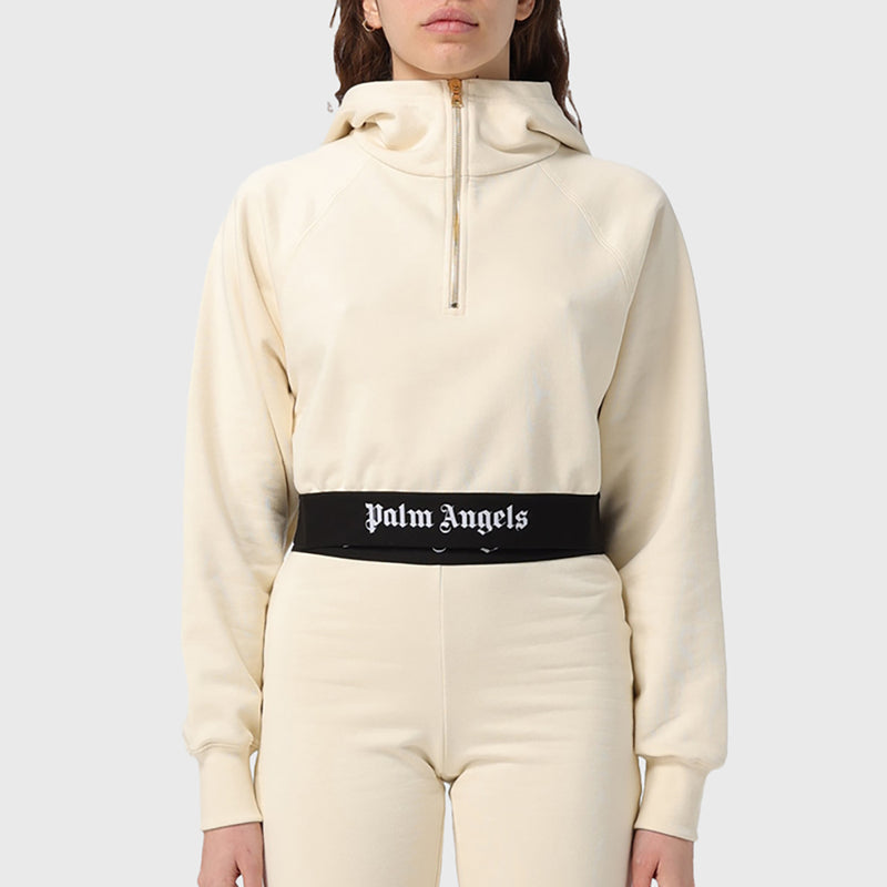 LOGO TAPE ZIPPED HOODY