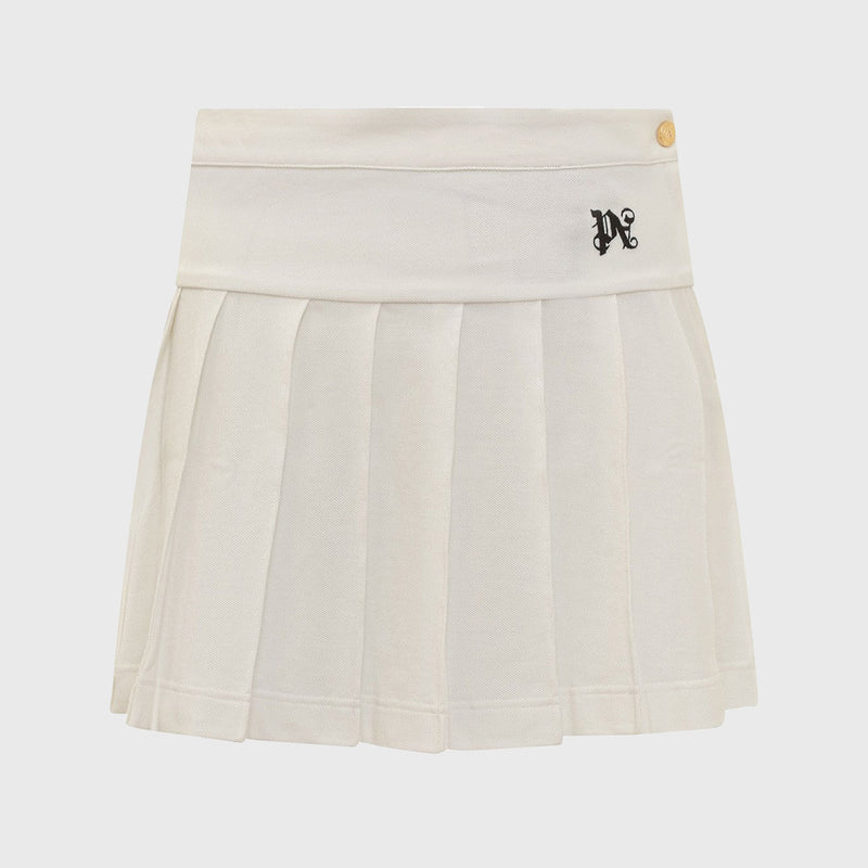 MONOGRAM PLEATED SKIRT