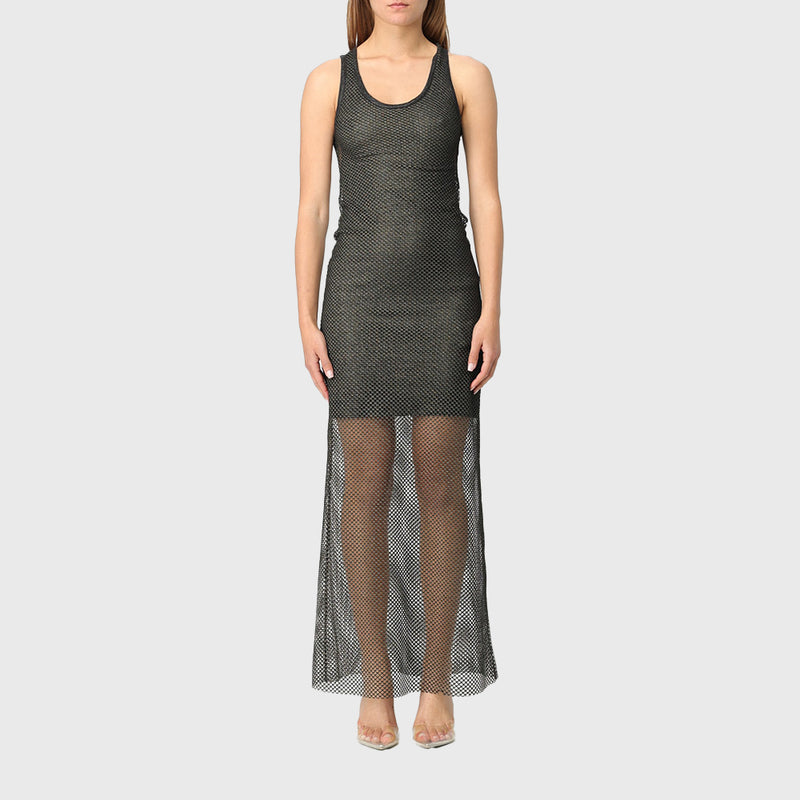 DOUBLE LAYER MESH DRESS