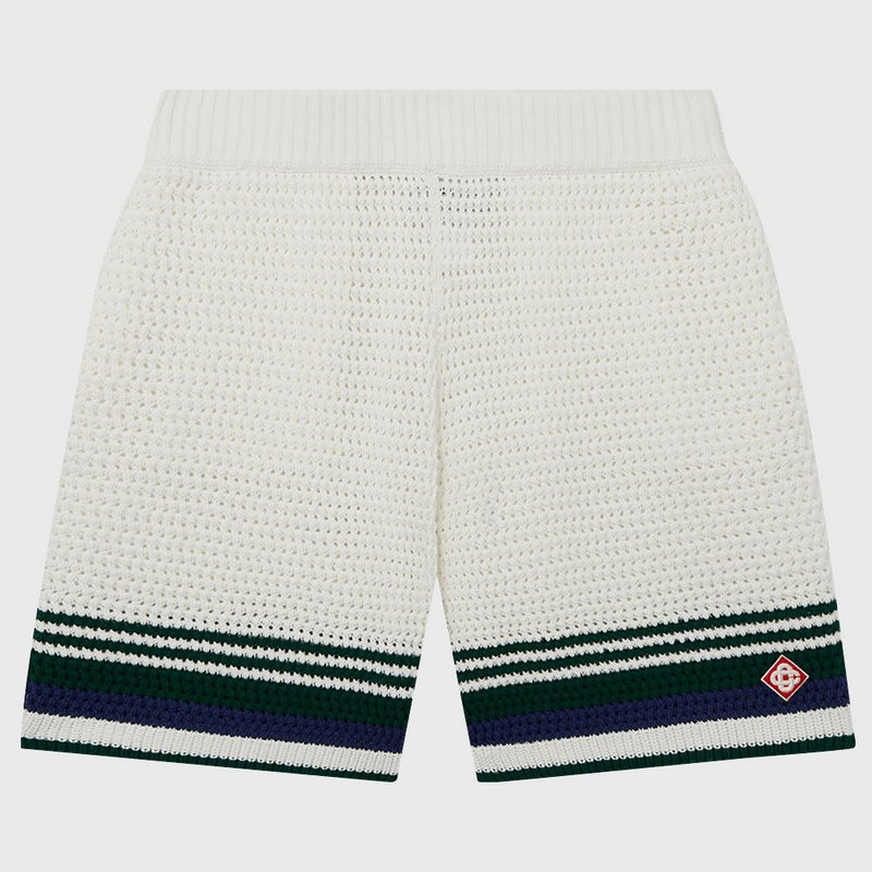 CROCHET EFFECT TENNIS SHORTS