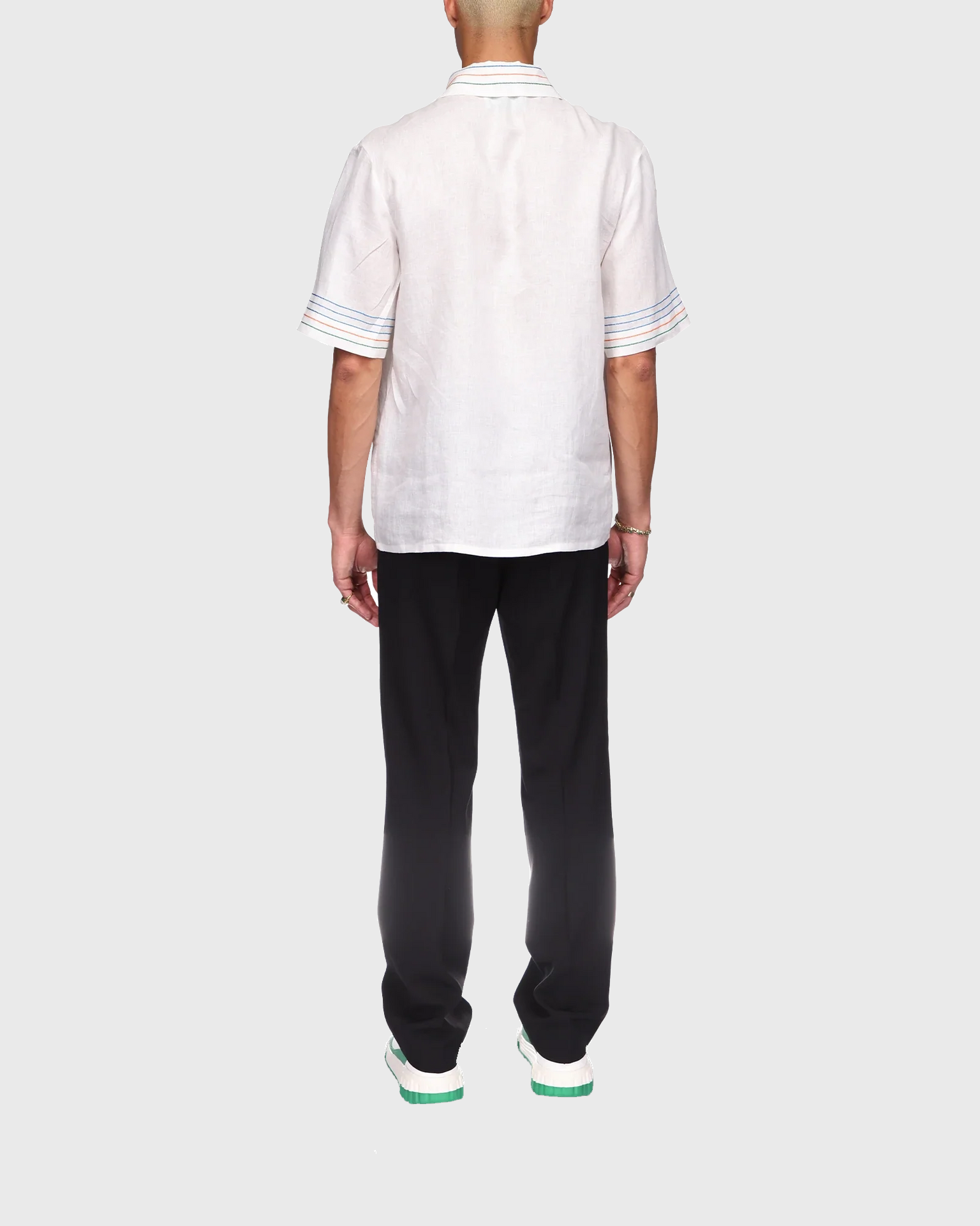 CHAINSITCH EMBR LINEN SHIRT