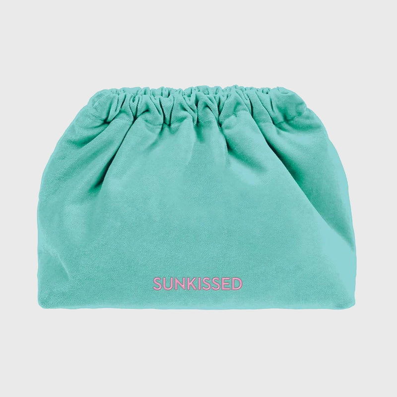 SORBET ISLAND VELVET CLUTCH BAG